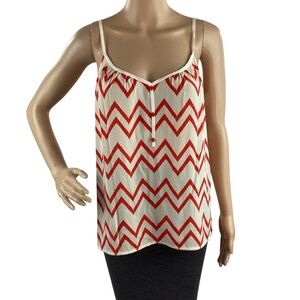 GLAM Chevron Print Cami Tank Top Small
